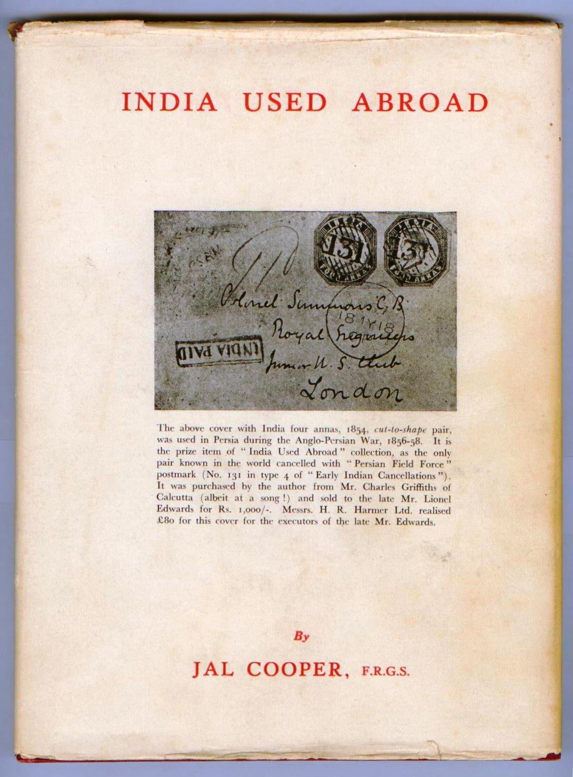India Used Abroad Jal Cooper 1950