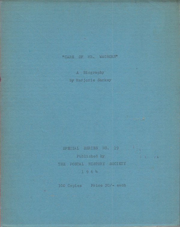 Maritime Care of Mr Waghorn Marjorie Sankey