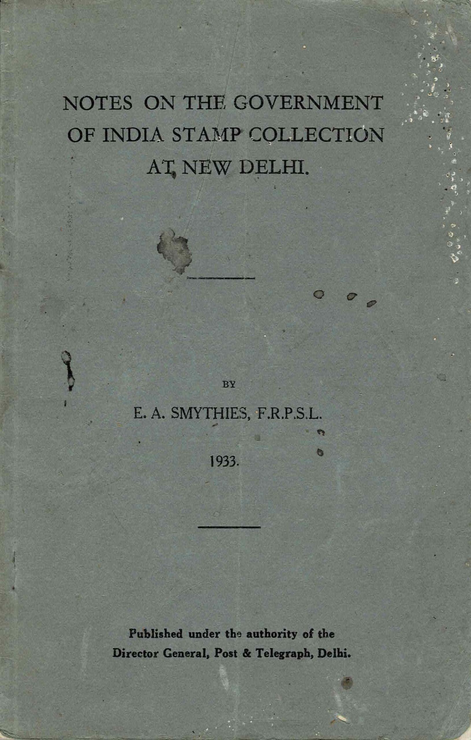 NotesGovernmentIndiaColl Smythies
