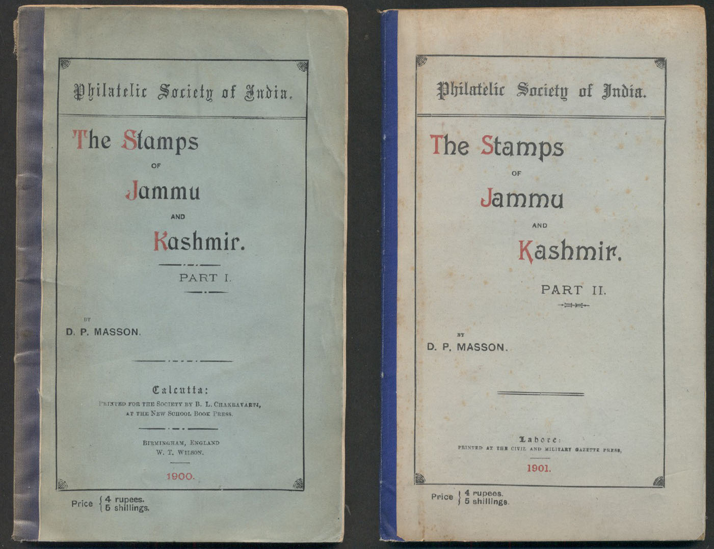 States Jammu Kashmir D.P. Masson