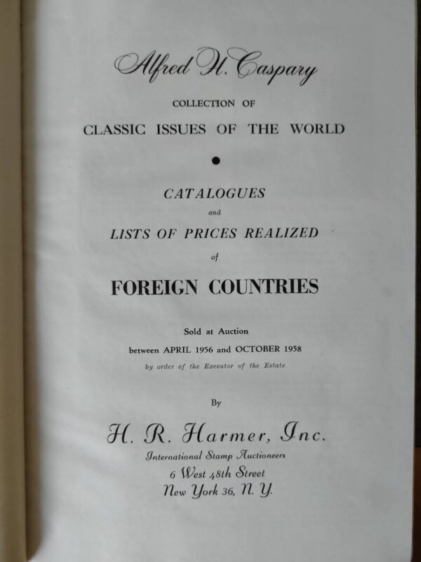 Alfred H Caspary Auction Catalogue 1955 58 3