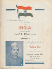 Auction Catalogue C D Desai India 1949 2