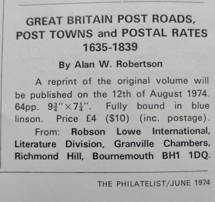 Figure 6 Robertson Post Roads Advertisement 1