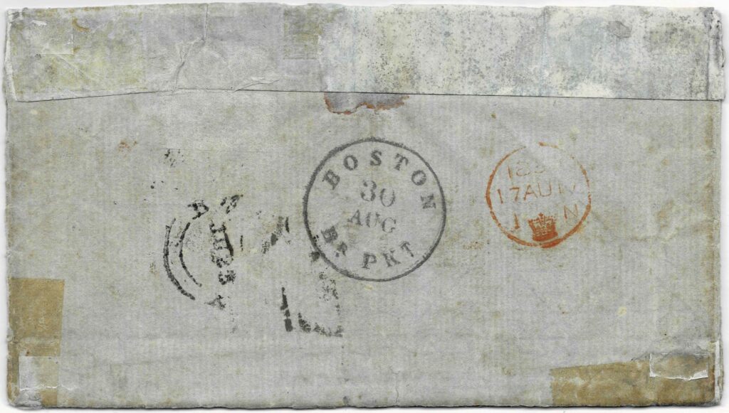Figure 9. Soldiers' Letter Hyderabad Scinde to US Soldiers Rear
