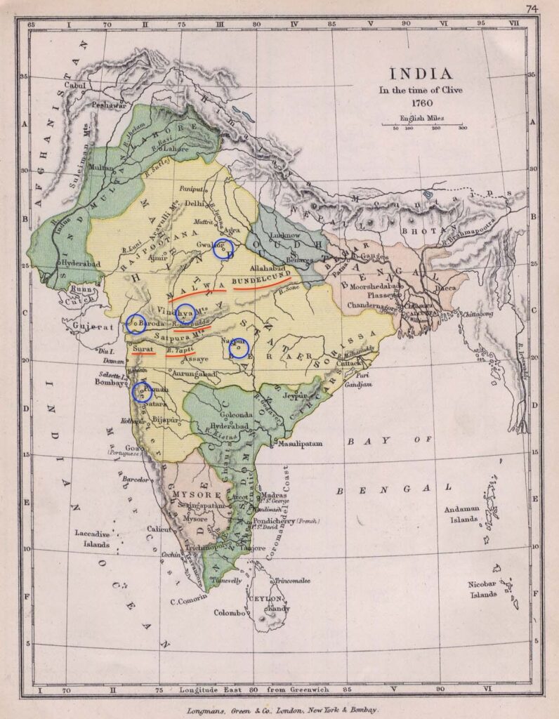 Figure 3. Map of India (1760)