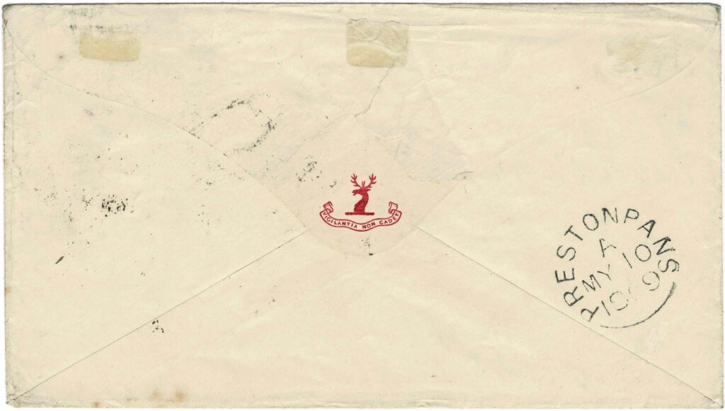 Figure 7b. GB 1869.04 Marseilles 6a8p OFFICERS Rear